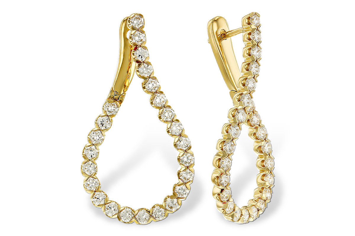 Allison Kaufman Diamond Earrings in 14K Yellow Gold, 2.00 ctw (E2345)