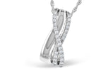 Allison Kaufman Diamond Necklace in 14K White Gold, 0.26 ctw (N8222)