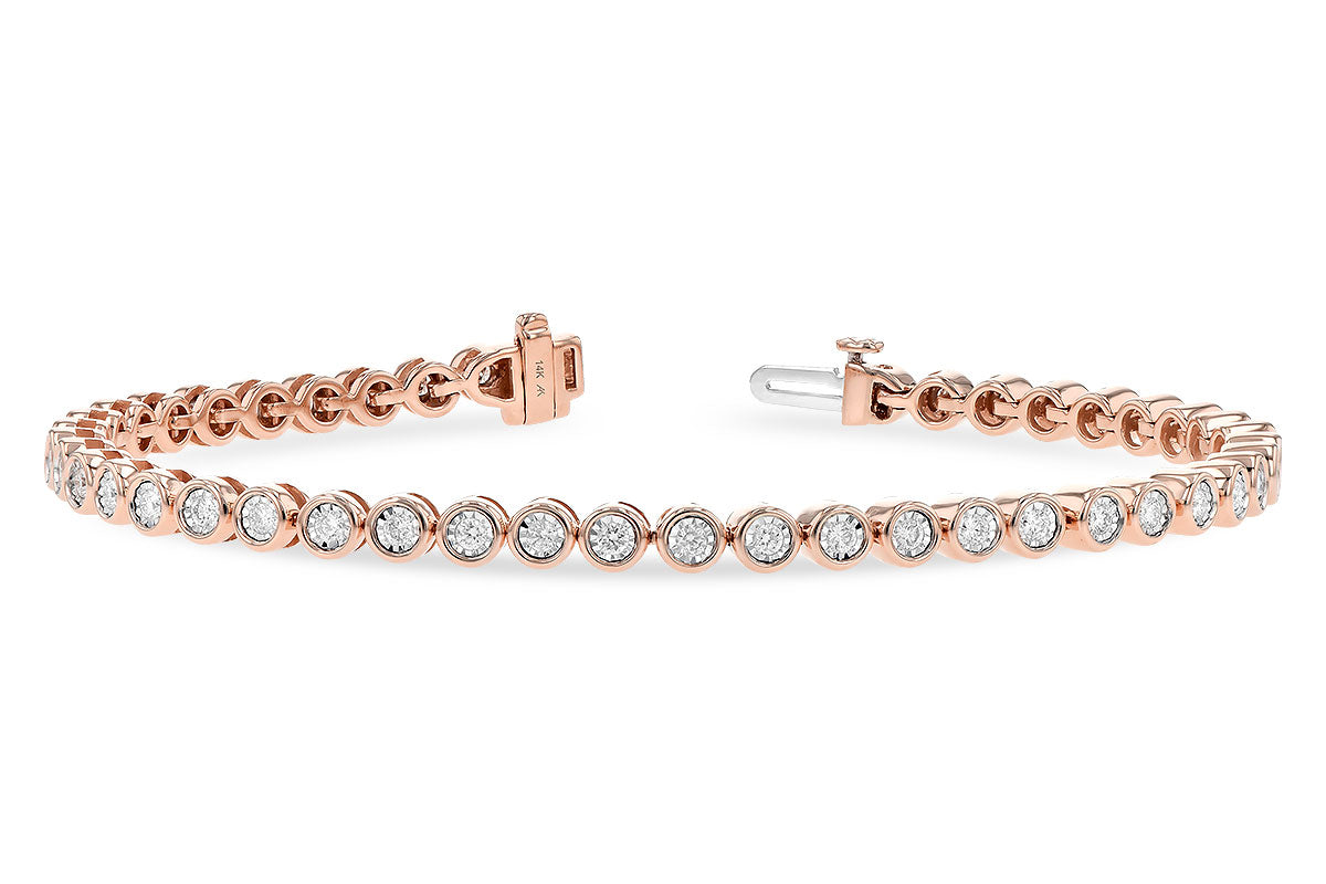 Allison Kaufman Diamond Bracelet in 14K Rose Gold, 1.00 ctw (BR61-1)