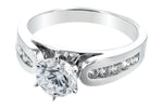 Allison Kaufman Diamond Engagement Ring Semi-Mount in 14K White Gold, 0.34 ctw (L7533), alternate view