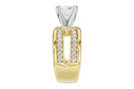 Allison Kaufman Diamond Engagement Ring Semi-Mount in 14K Yellow Gold, 0.50 ctw (L7913), alternate view