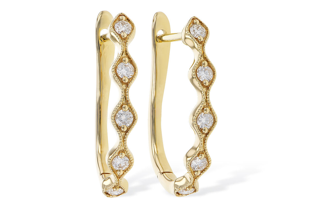 Allison Kaufman Diamond Earrings in 14K Yellow Gold, 0.25 ctw (E2126)
