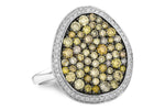 Allison Kaufman Multi-color Diamond Ring in 14K White Gold, 2.01 ctw