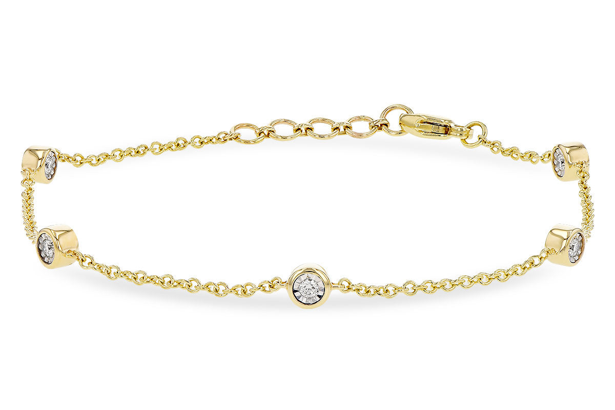 Allison Kaufman Diamond Bracelet in 14K Yellow Gold, 0.25 ctw