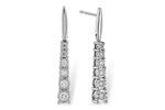 Allison Kaufman Diamond Earrings in 14K White Gold, 0.20 ctw (E2213)