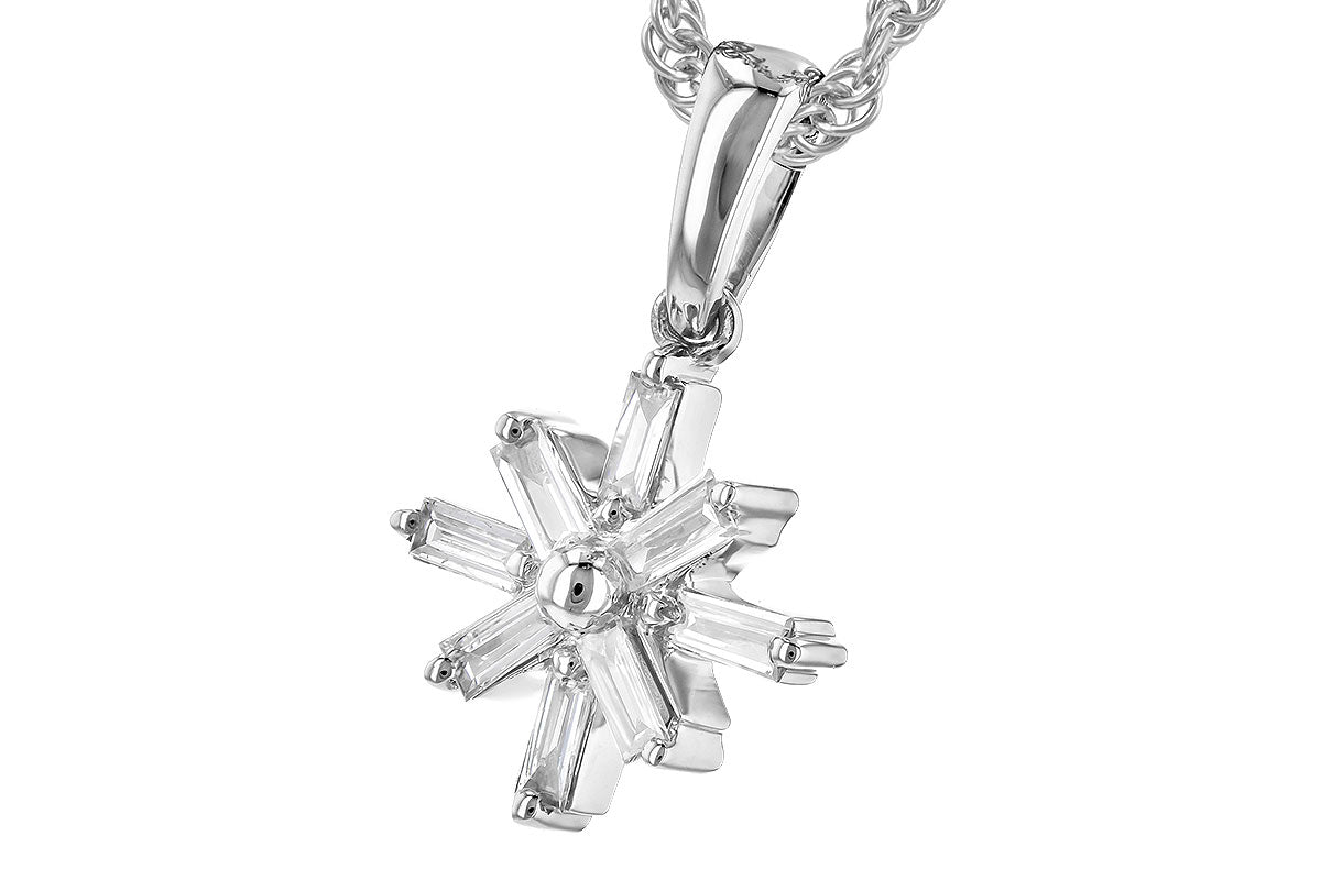 Allison Kaufman Diamond Necklace in 14K White Gold, 0.14 ctw (N8273), alternate view