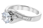 Allison Kaufman Diamond Engagement Ring Semi-Mount in 14K White Gold, 0.24 ctw (L7577), alternate view