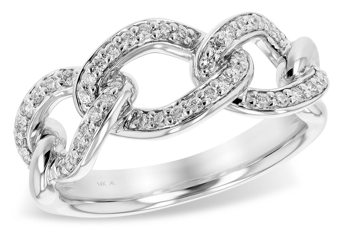 Allison Kaufman Diamond Wedding Band in 14K White Gold, 0.24 ctw