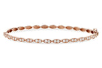 Allison Kaufman Diamond Bangle Bracelet in 14K Rose Gold, 0.73 ctw
