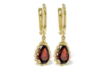 Allison Kaufman Garnet Earrings in 14K Yellow Gold, 1.82 ctw