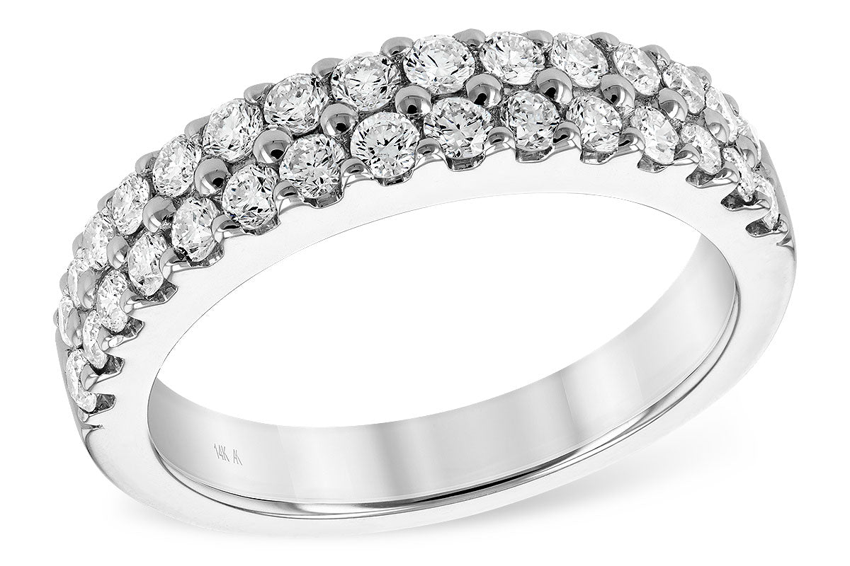 Allison Kaufman Diamond Wedding Band in 14K White Gold, 1.00 ctw (WR121-1)