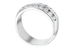Allison Kaufman Diamond Wedding Band in 14K White Gold, 1.00 ctw (WR135-1), alternate view