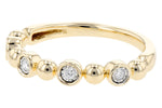 Allison Kaufman Diamond Wedding Band in 14K Yellow Gold, 0.08 ctw (W2402), alternate view