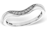 Allison Kaufman Diamond Wedding Band in 14K White Gold, 0.08 ctw (W2659)