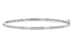 Allison Kaufman Diamond Bangle Bracelet in 14K White Gold, 0.50 ctw (BR80-50)