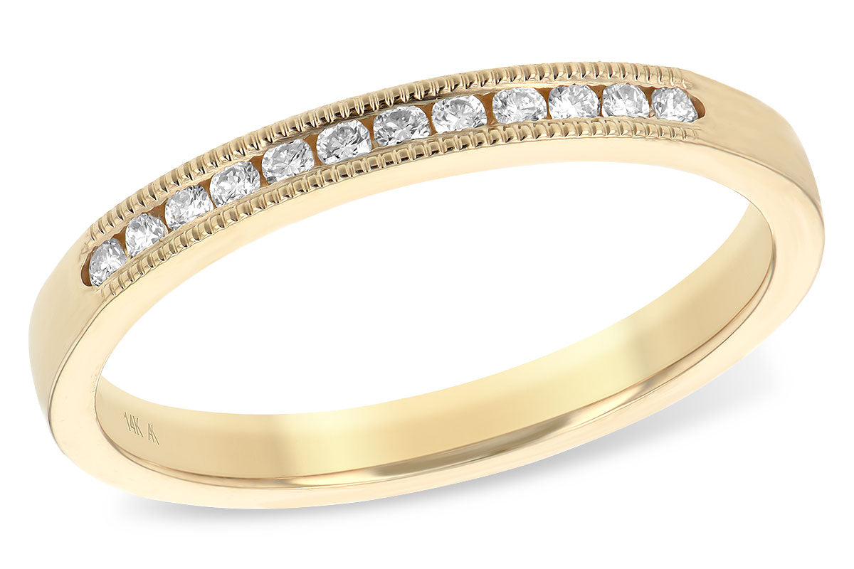 Allison Kaufman Diamond Wedding Band in 14K Yellow Gold, 0.12 ctw (WR829-12)