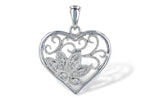 Allison Kaufman Diamond Pendant in 14K White Gold, 0.03 ctw (X13065)
