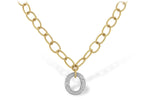 Allison Kaufman Diamond Necklace in 14K Yellow & White Gold, 1.02 ctw