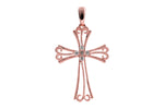 Allison Kaufman Diamond Pendant in 14K Rose Gold, 0.05 ctw (P6506)