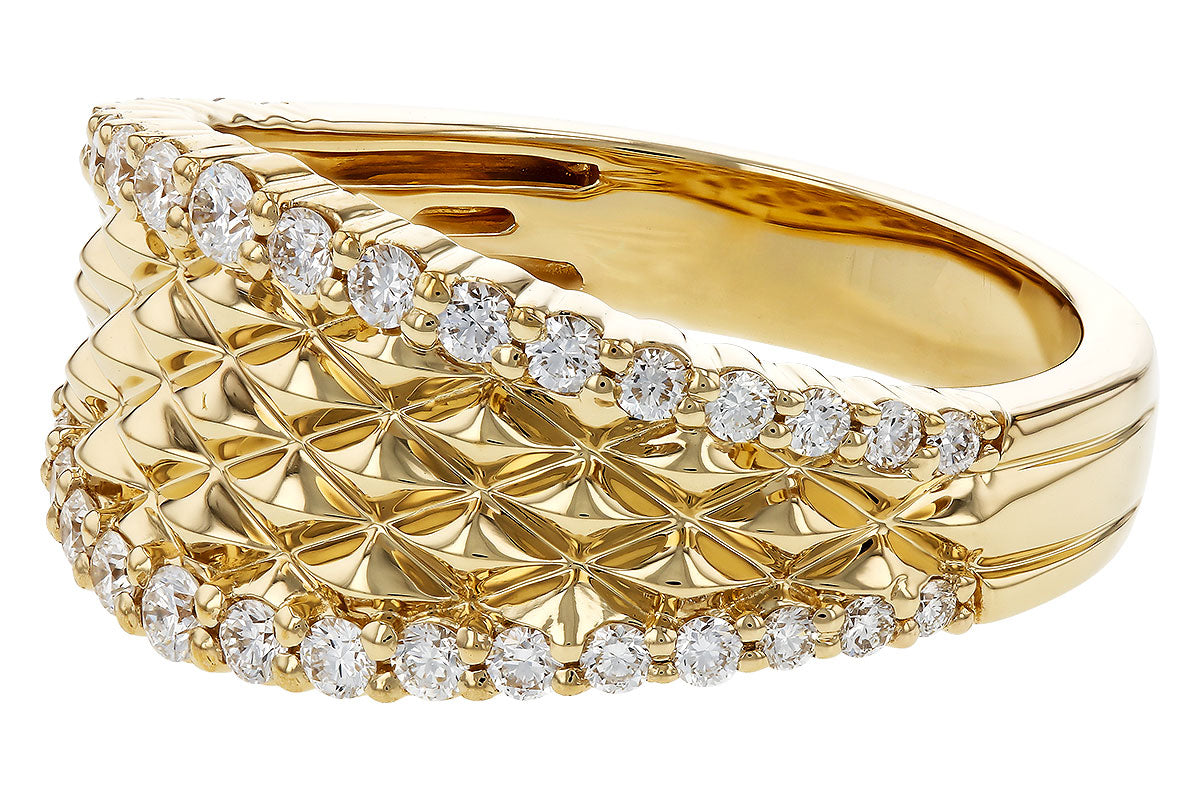 Allison Kaufman Diamond Wedding Band in 14K Yellow Gold, 0.50 ctw (W2712), alternate view