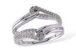Allison Kaufman Diamond Ring Guard in 14K White Gold, 0.24 ctw (W1937)