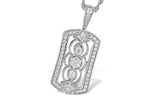 Allison Kaufman Diamond Necklace in 14K White Gold, 0.33 ctw (N8288)