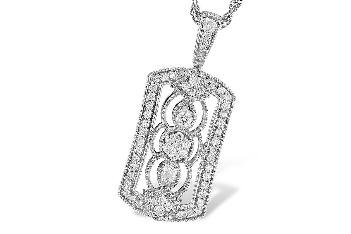 Allison Kaufman Diamond Necklace in 14K White Gold, 0.33 ctw (N8288)