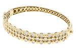 Allison Kaufman Diamond Bangle Bracelet in 14K Yellow Gold, 0.75 ctw (B1302), alternate view