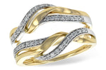 Allison Kaufman Diamond Ring Guard in 14K Yellow Gold, 0.25 ctw (W2292)