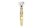 Allison Kaufman Diamond Engagement Ring Semi-Mount in 14K Yellow Gold, 0.32 ctw, alternate view
