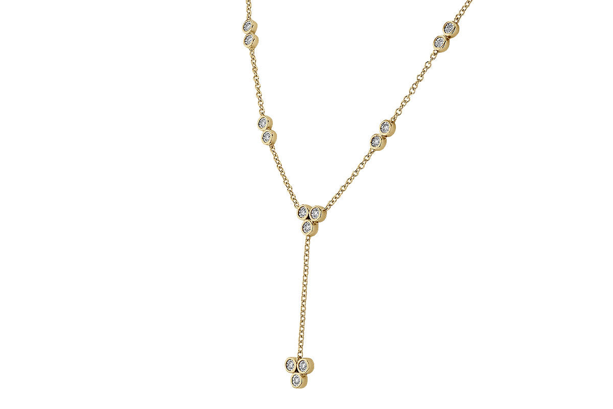 Allison Kaufman Diamond Necklace in 14K Yellow Gold, 0.32 ctw (N8374), alternate view