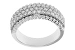 Allison Kaufman Diamond Wedding Band in 14K White Gold, 1.00 ctw, alternate view