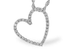 Allison Kaufman Diamond Necklace in 14K White Gold, 0.12 ctw (N8428)