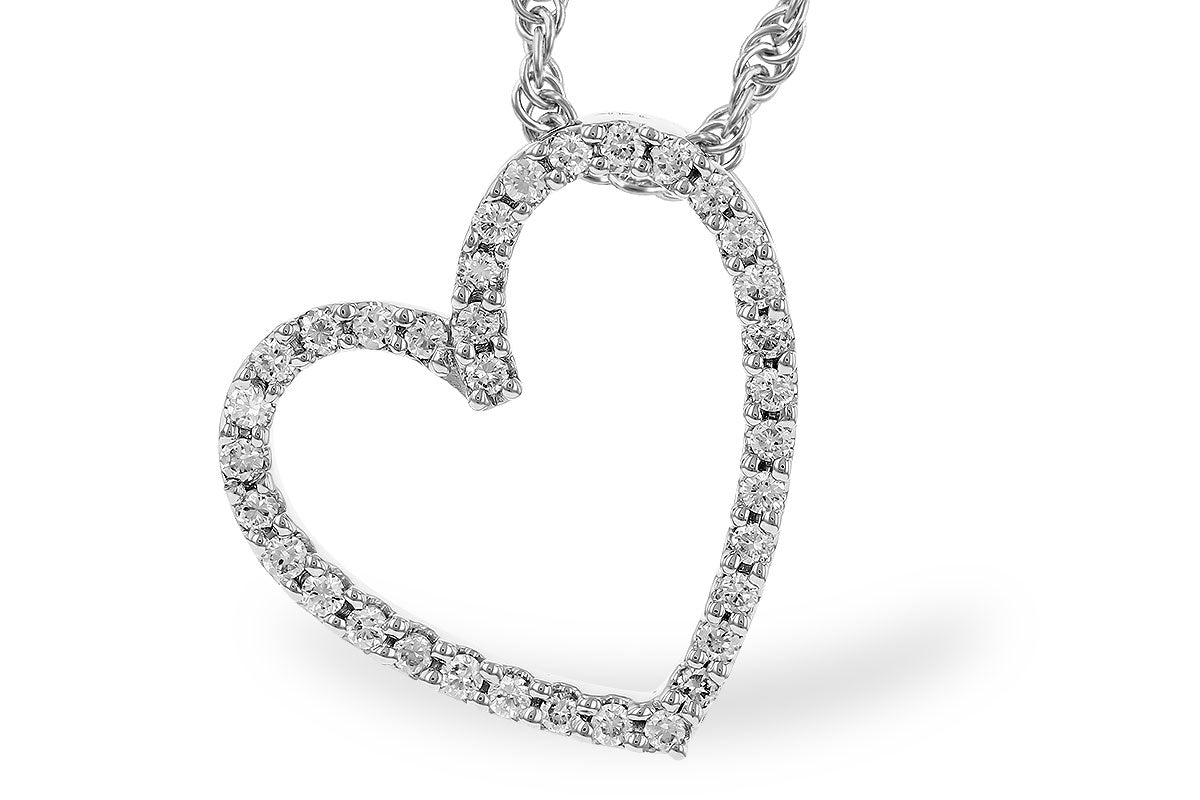 Allison Kaufman Diamond Necklace in 14K White Gold, 0.12 ctw (N8428)