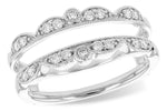 Allison Kaufman Diamond Ring Guard in 14K White Gold, 0.24 ctw (W2381)