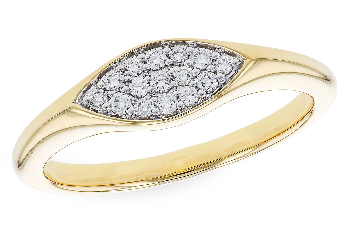 Allison Kaufman Diamond Ring in 14K Yellow Gold, 0.14 ctw