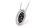 Allison Kaufman Black Diamond Necklace in 14K White Gold, 0.37 ctw