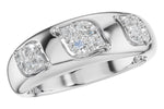 Allison Kaufman Diamond Wedding Band in 14K White Gold, 0.25 ctw (W2740)