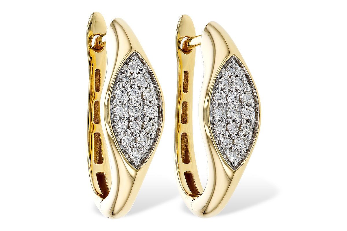 Allison Kaufman Diamond Earrings in 14K Yellow Gold, 0.25 ctw (E2363)