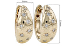 Allison Kaufman Diamond Earrings in 14K Yellow Gold, 0.17 ctw, alternate view