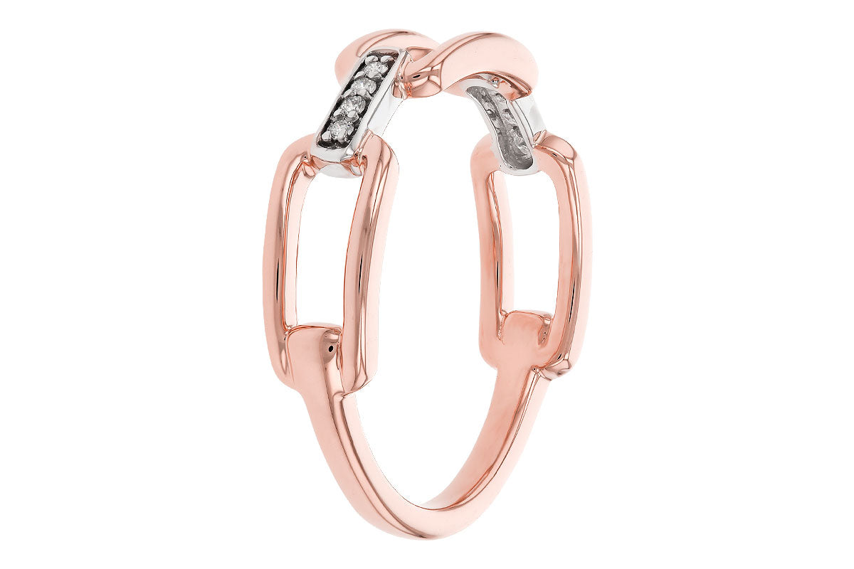 Allison Kaufman Diamond Ring in 14K Rose & White Gold, 0.04 ctw (D5972), alternate view