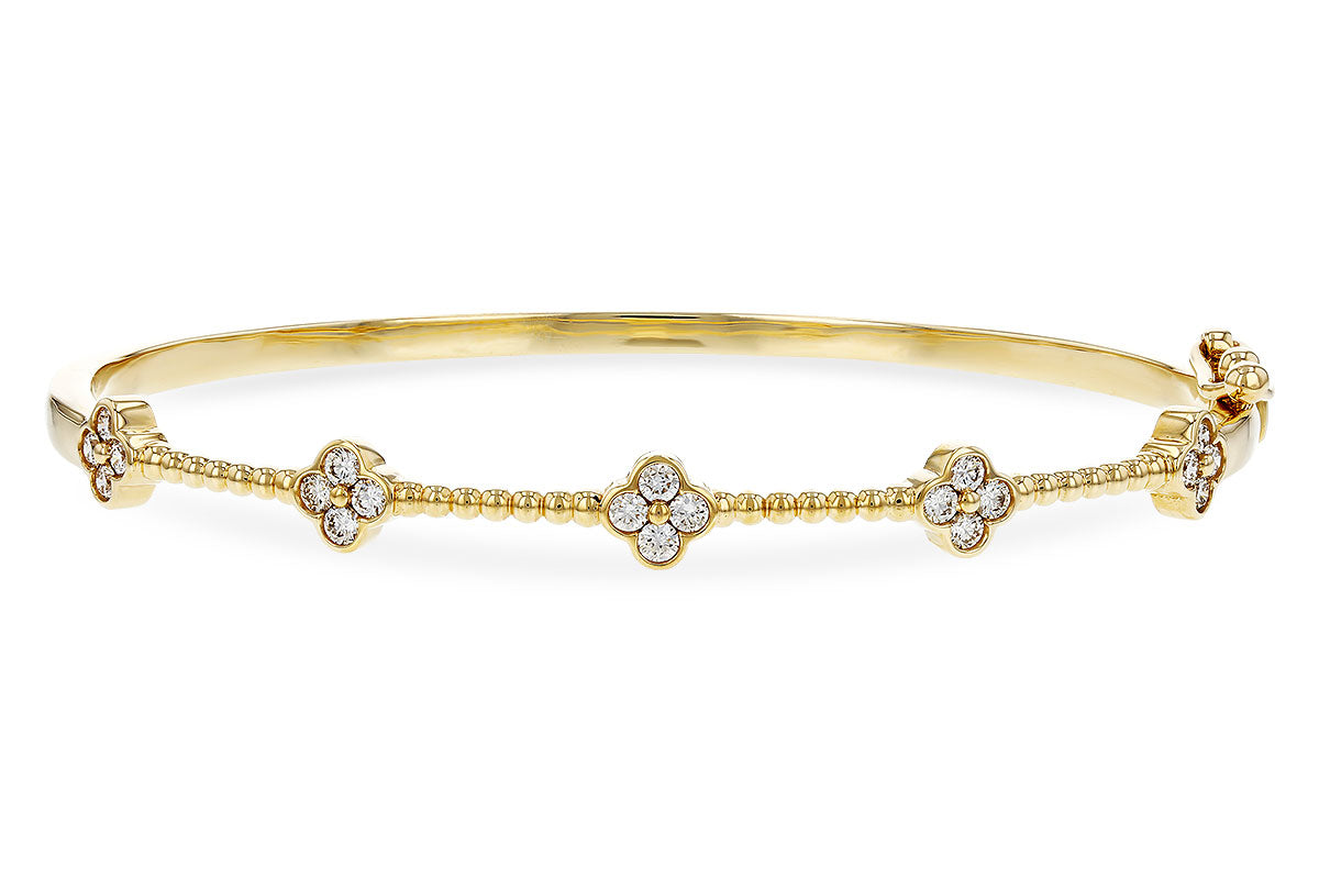 Allison Kaufman Diamond Bangle Bracelet in 14K Yellow Gold, 0.66 ctw