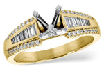 Allison Kaufman Diamond Engagement Ring Semi-Mount in 14K Yellow Gold, 0.37 ctw (L7730)