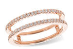 Allison Kaufman Diamond Ring Guard in 14K Rose Gold, 0.25 ctw (WR301-25)