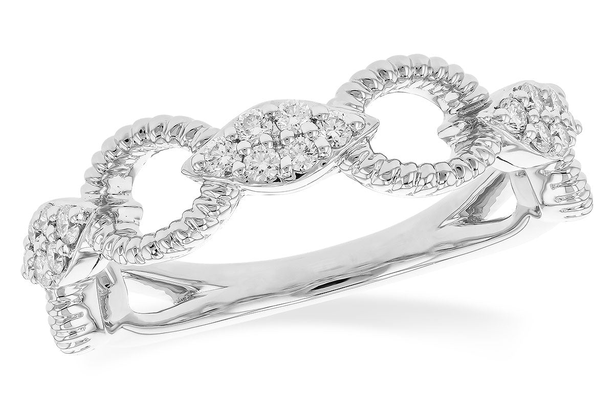 Allison Kaufman Diamond Wedding Band in 14K White Gold, 0.20 ctw