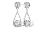 Allison Kaufman Diamond Earrings in 14K White Gold, 0.25 ctw (E2128)
