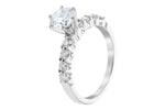 Allison Kaufman Diamond Engagement Ring Semi-Mount in 14K White Gold, 0.44 ctw (LR830-44), alternate view