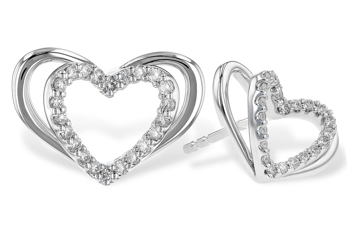 Allison Kaufman Diamond Earrings in 14K White Gold, 0.16 ctw