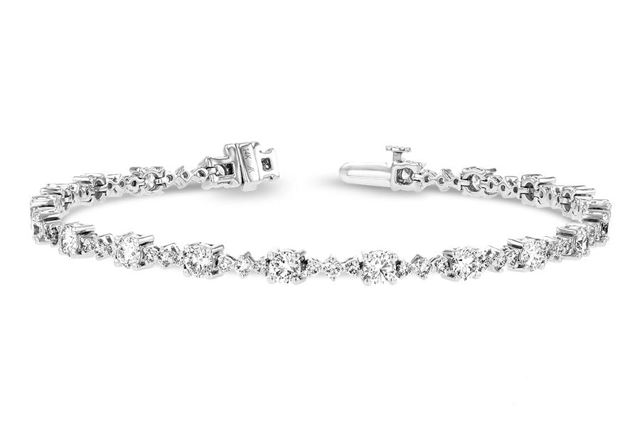 Allison Kaufman Diamond Bracelet in 14K White Gold, 4.00 ctw (BR50-4)