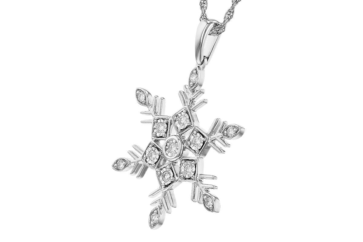 Allison Kaufman Diamond Necklace in 14K White Gold, 0.20 ctw (N8435), alternate view